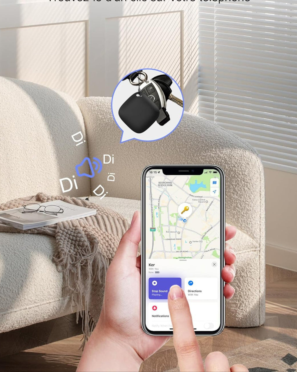 NOUVEAU RICHE PetTrack – Kompakter GPS-Tracker für Haustiere, Kinder & Wertsachen
