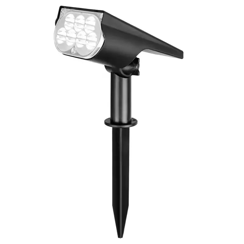 NOUVEAU RICHE Wasserdichter Solar-Gartenstrahler – Verstellbarer LED-Spot für Aussen mit 3 Helligkeitsstufen, IP65, Dämmerungsautomatik