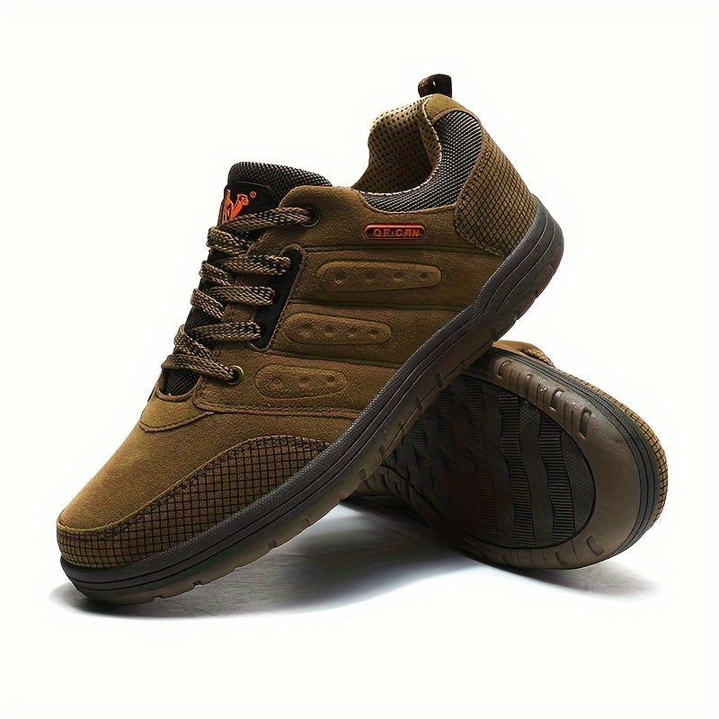 NOUVEAU RICHE Herren-Wanderschuhe Robuste Schnüren Strukturierte Außensohle Helles Braun