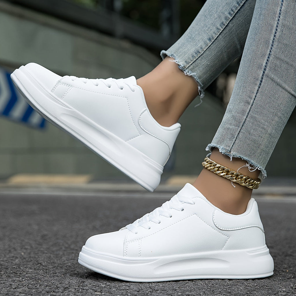 NOUVEAU RICHE Damen Sneaker Weiß Komfort Stil Und Unterstützung Bequem