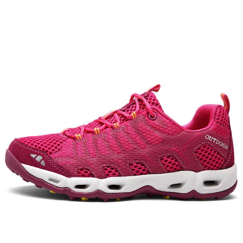 NOUVEAU RICHE Unisex Wander Schuhe Im Freien ABENTEUER IN DER NATUR Rosa Weiß