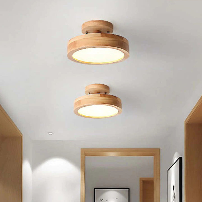 NOUVEAU RICHE Moderne LED-Deckenleuchte – Deckenlampe aus Holz & Acryl für Schlafzimmer, Esszimmer & Wohnzimmer, 5 Farben – LunaLux