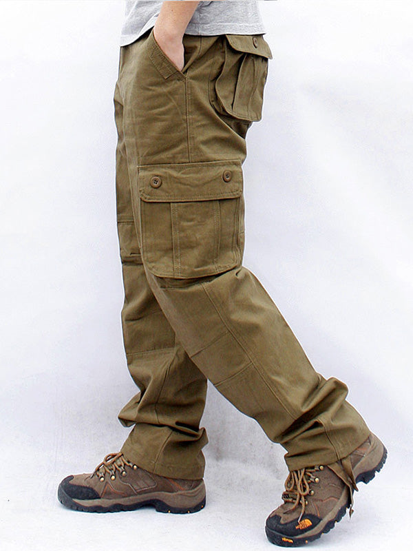 NOUVEAU RICHE Herren Freizeit Cargo-Hose Mit 6 Taschen Für Outdoor Aktivitäten Und Alltag Nutzung Braun