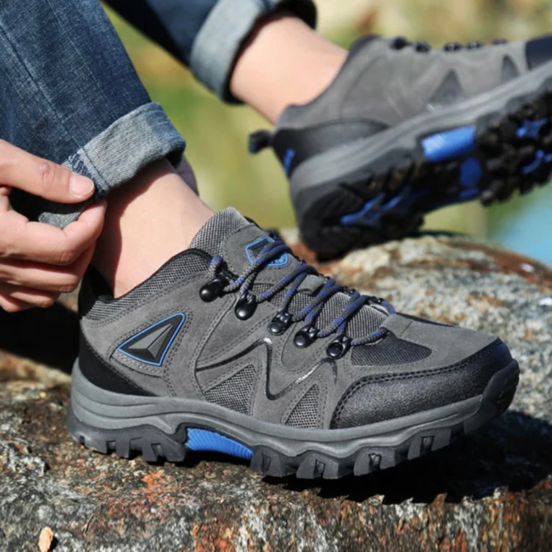 NOUVEAU RICHE Herren Wander Schuhe Schnüren Outdoor Im Freien Abenteuer