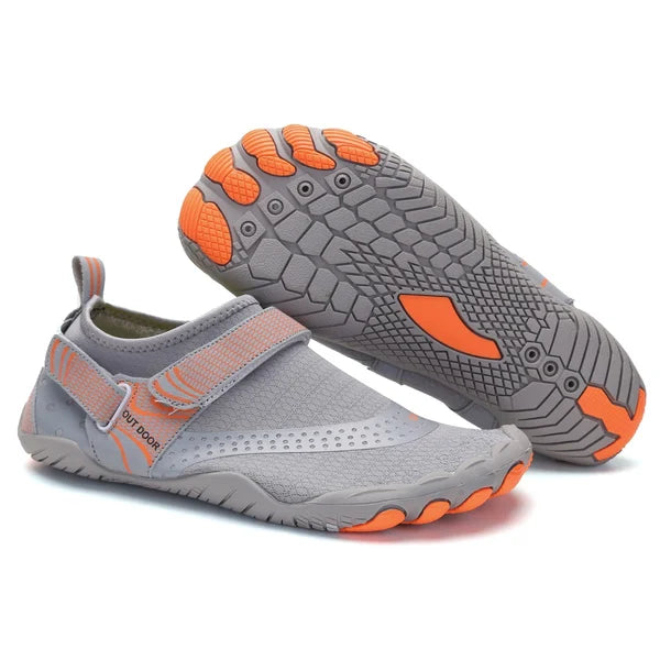 NOUVEAU RICHE Ergonomische Barfuß Wasserschuhe für Damen und Herren Grau