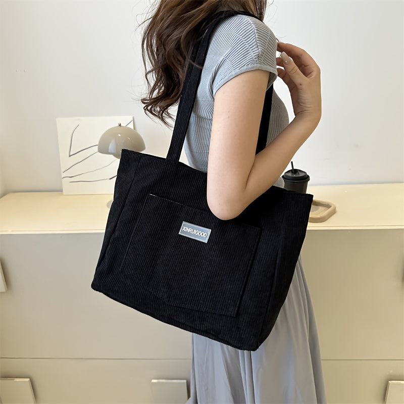 NOUVEAU RICHE Damen Cordstoff Tasche – Stilvolle Tasche für Ordnung und Alltag