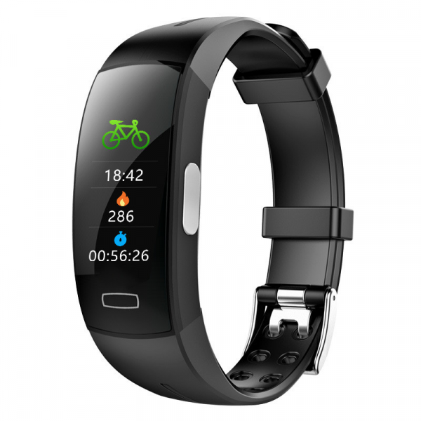 NOUVEAU RICHE Smarter Fitness Tracker mit Pulsmesser – Aktivitäts- & Schlaftracking, Benachrichtigungen, OLED, IP67, iOS & Android Schwarz