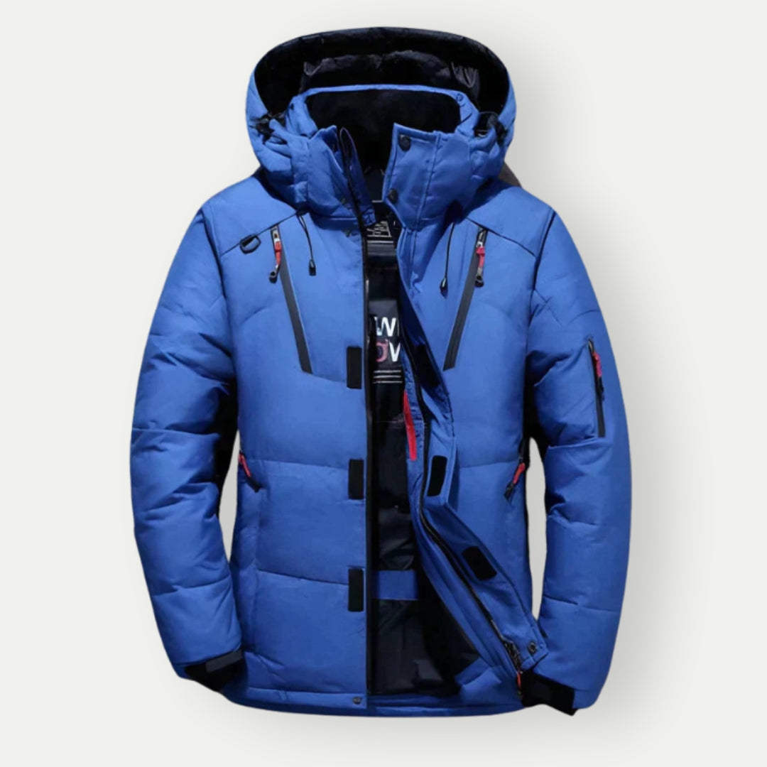 NOUVEAU RICHE Leichte Daunenjacke für Herren mit wasserabweisender Funktion und optimaler Wärmeisolierung Blau