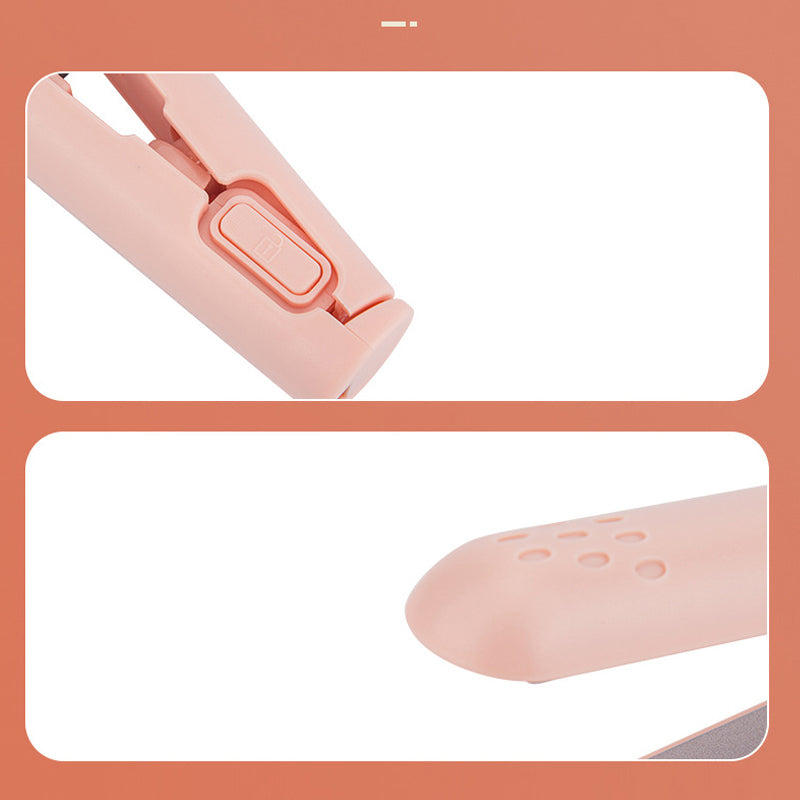 NOUVEAU RICHE Mini Lockenstab und Glätteisen – 2-in-1 Reise-Glätteisen & Lockenstab, Keramikbeschichtung, Schnelles Aufheizen – Lina