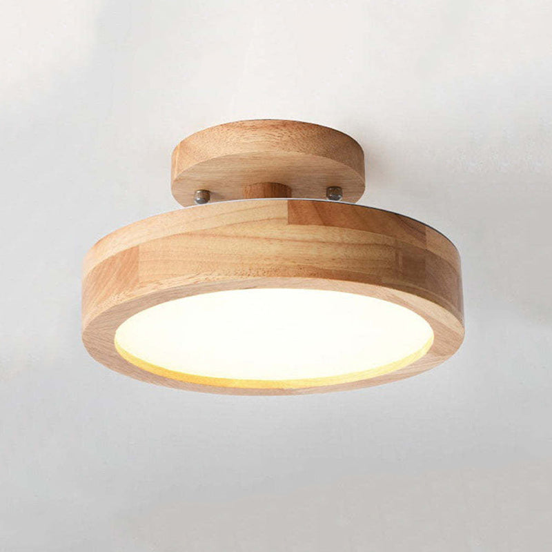NOUVEAU RICHE Moderne LED-Deckenleuchte – Deckenlampe aus Holz & Acryl für Schlafzimmer, Esszimmer & Wohnzimmer, 5 Farben – LunaLux