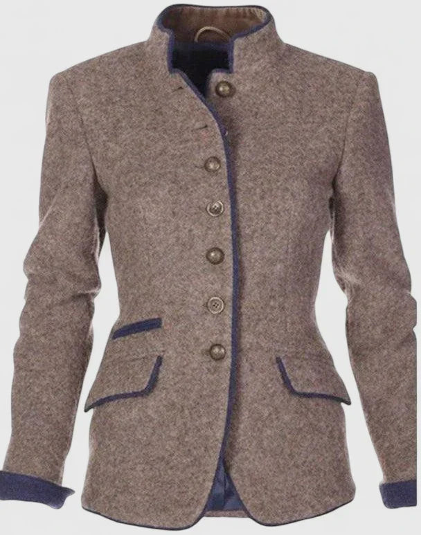 NOUVEAU RICHE Umami | Dame Formeller Cardigan mit Knopfleiste - Eleganter Strickjacke & Feinstrick Strickmantel
