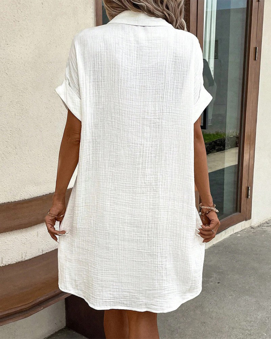 NOUVEAU RICHE Damen Hemdkleid Leicht Atmungsaktives Design Für Büro