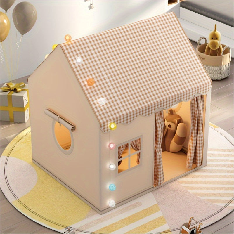 NOUVEAU RICHE Spielhaus Kinder Indoor – Grosses Spielzelt 130 x 120 x 100 cm für drinnen & draussen, einfacher Aufbau