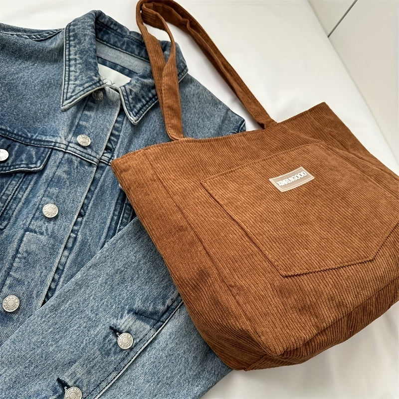 NOUVEAU RICHE Damen Cordstoff Tasche – Stilvolle Tasche für Ordnung und Alltag