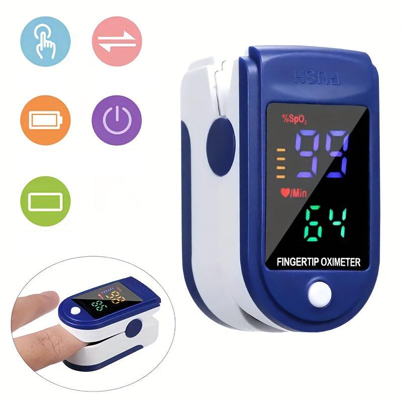 NOUVEAU RICHE Pulsoximeter für Sauerstoff und Puls – Kompaktes SpO2 Messgerät, SpO2 70–100 %, Puls 30–250 bpm, nur 50 g