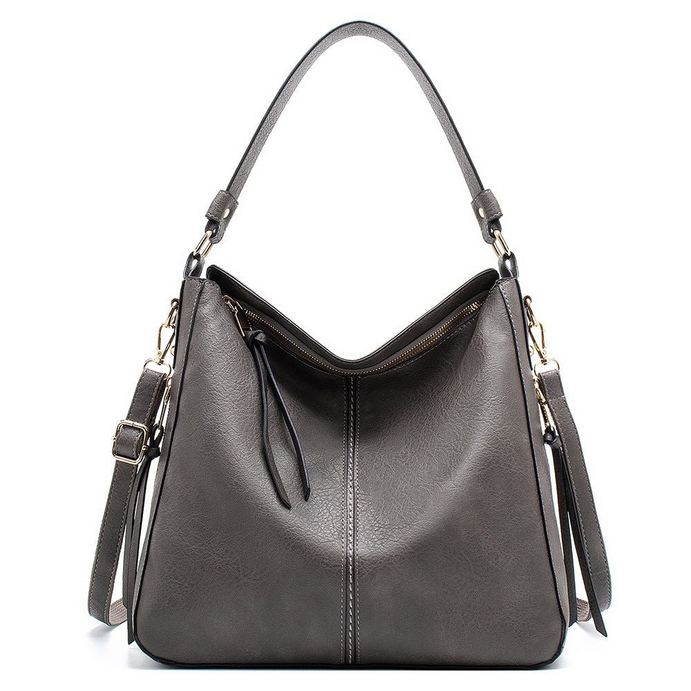NOUVEAU RICHE Damen Beuteltasche – Stilvolle Funktionale Tasche mit Elegantem Design Dunkelgrau