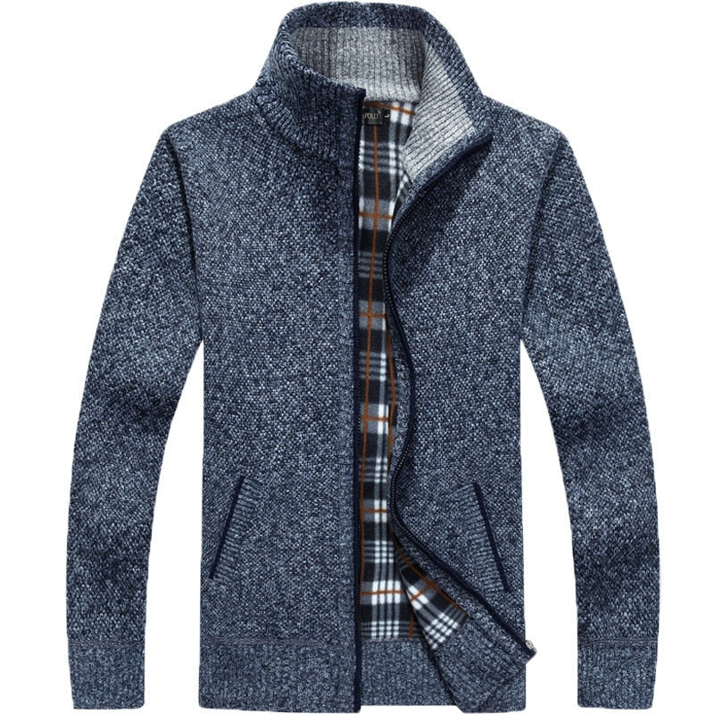 NOUVEAU RICHE Fleeceweste Superdicke Wärmend Winter Alltagslook Stil Marineblau