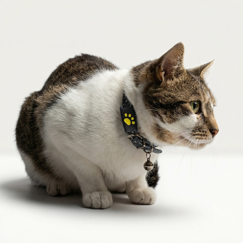 NOUVEAU RICHE GPS-Tracker für Hunde & Katzen – Kompakter Haustier-Tracker mit Ortung per App & Akku, fürs Halsband