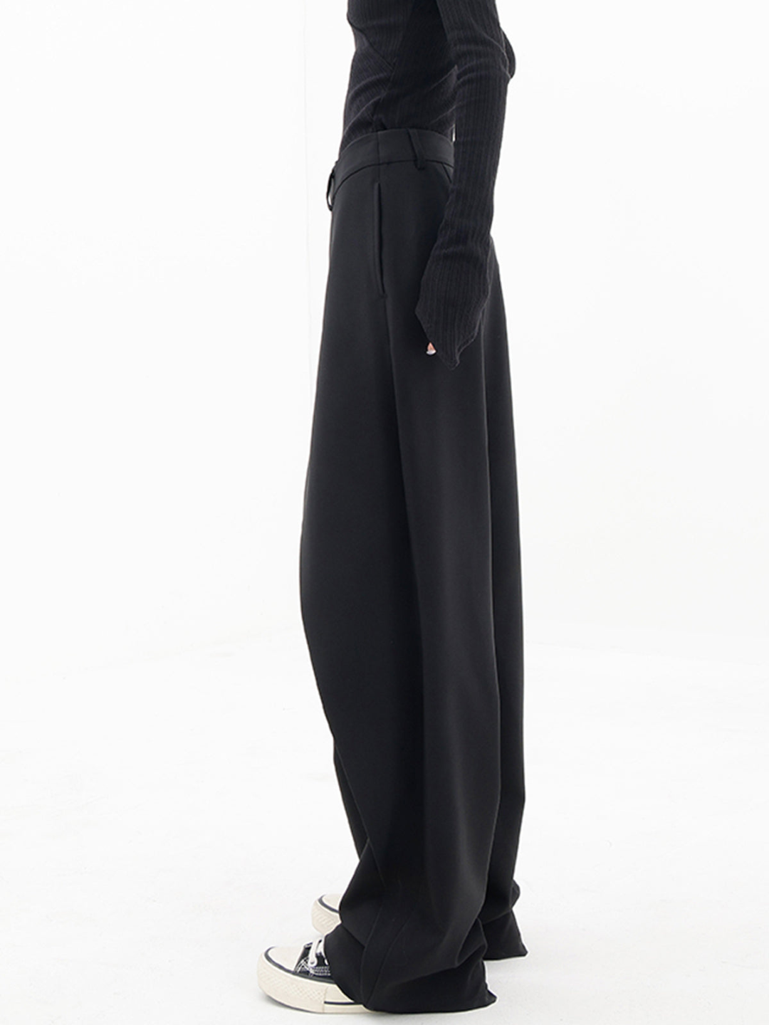 NOUVEAU RICHE Hose Mit Hoher Taille Und Weitem Bein Für Alltag Und Büro
