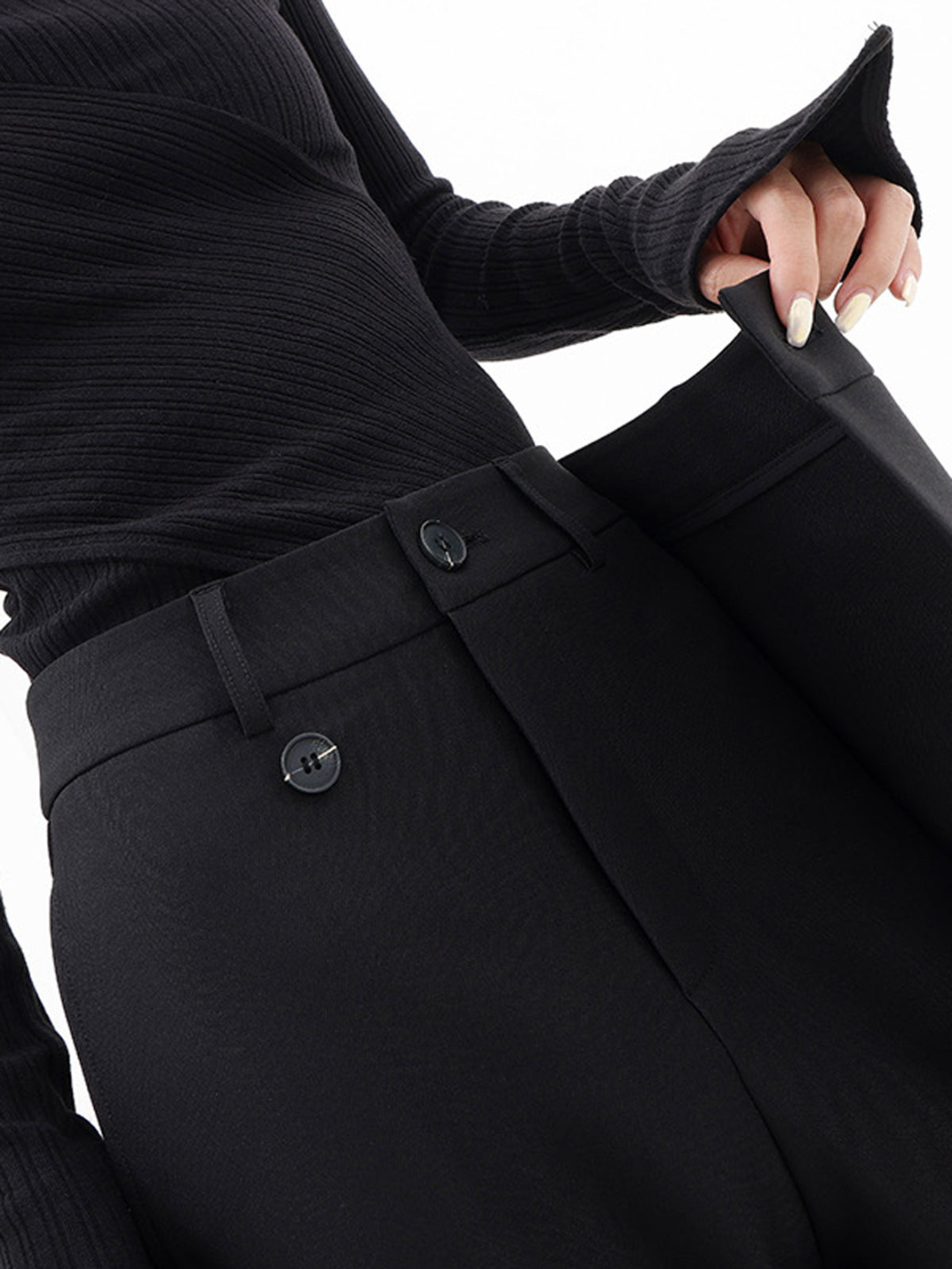 NOUVEAU RICHE Hose Mit Hoher Taille Und Weitem Bein Für Alltag Und Büro