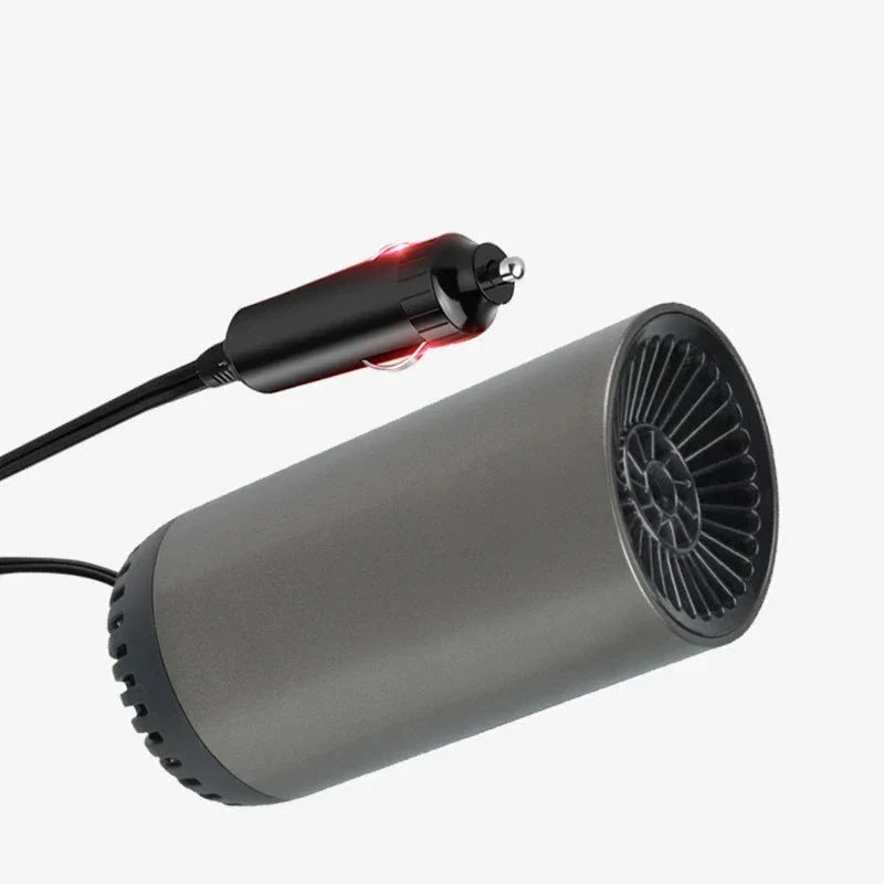NOUVEAU RICHE Tragbare Autoheizung und Defroster – 12V Heizlüfter fürs Auto gegen Beschlag & Eis an der Scheibe, mit Halterung – FrostClear Nur Heizgerät