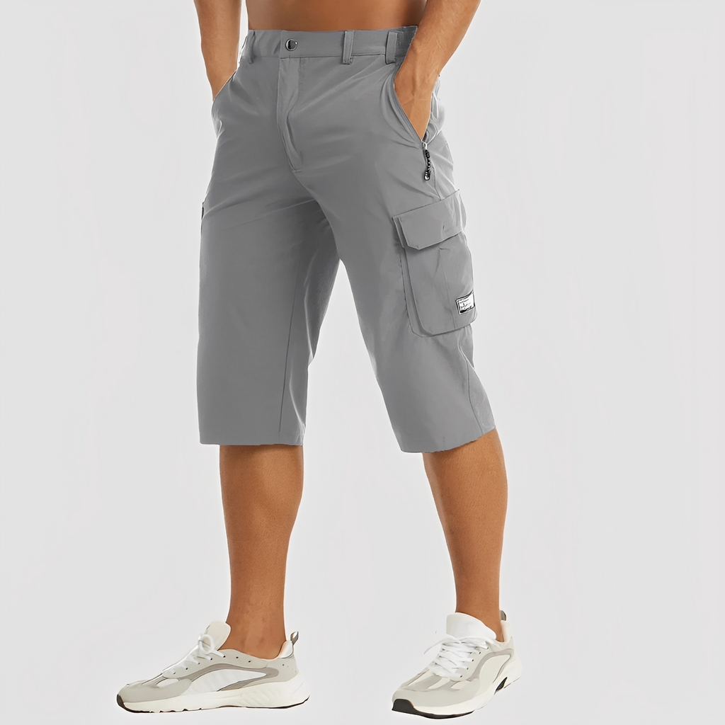 NOUVEAU RICHE Cova | Stretch-Cargohose für Herren Grau