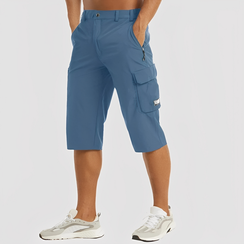 NOUVEAU RICHE Cova | Stretch-Cargohose für Herren Blau