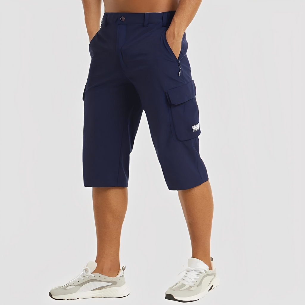 NOUVEAU RICHE Cova | Stretch-Cargohose für Herren Dunkelblau