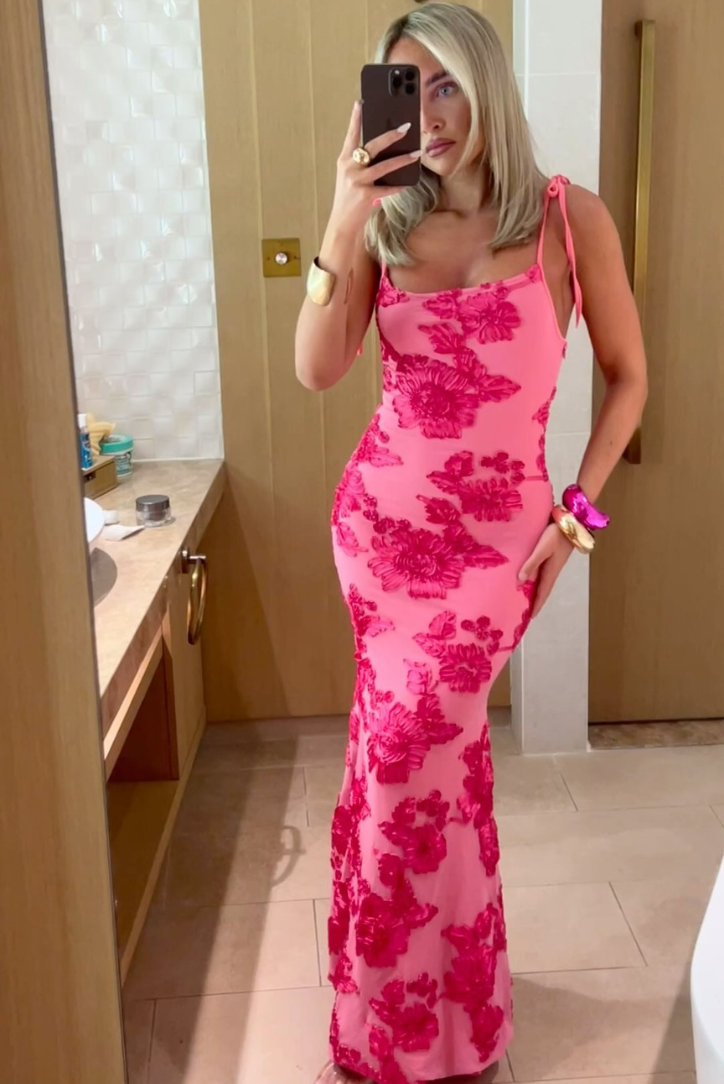 NOUVEAU RICHE Elegantes Maxikleid Mit Detaillierter Stickerei Für Besondere Anlässe Und Komfort