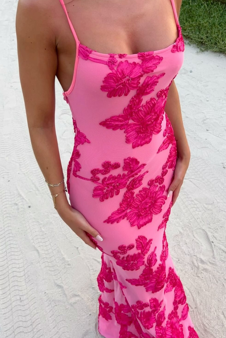 NOUVEAU RICHE Elegantes Maxikleid Mit Detaillierter Stickerei Für Besondere Anlässe Und Komfort