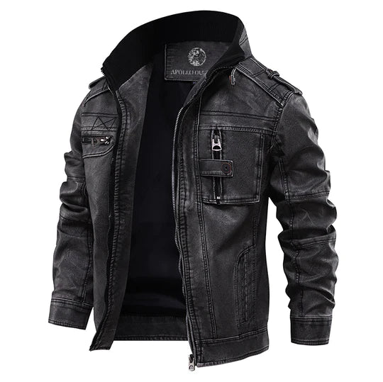NOUVEAU RICHE Herren Klassische Schwarze Jacke für Herren Die Perfekte