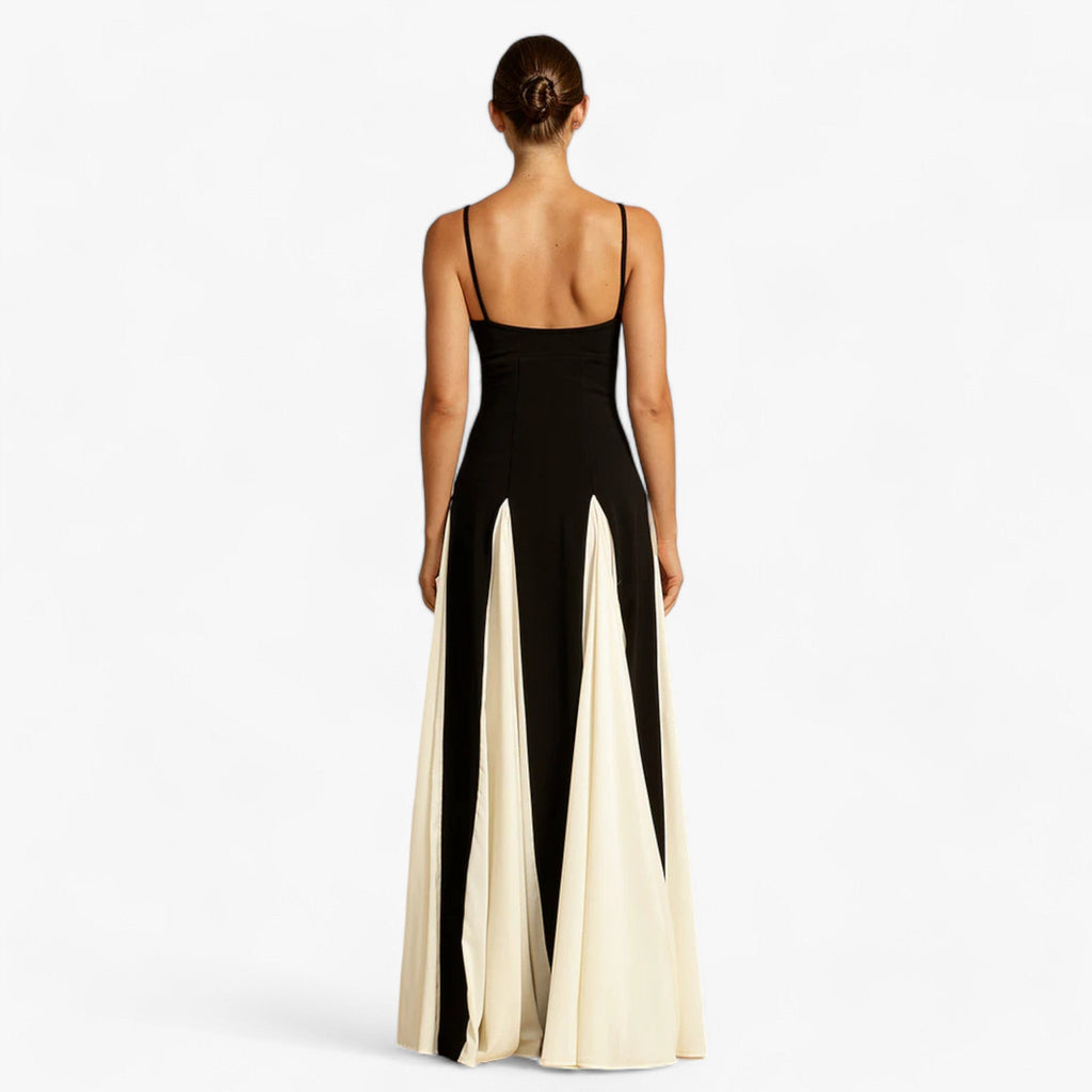 NOUVEAU RICHE Lyvanta | Damen-Maxi-Festkleid – Herzförmiger Ausschnitt & elegante Spaghettiträger