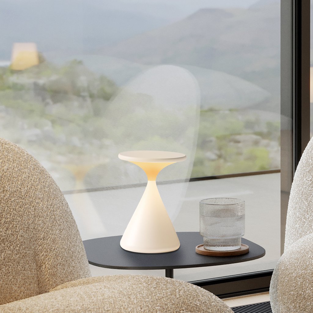 NOUVEAU RICHE Akku Tischleuchte Sanduhrform Dimmbare Led Kabellos