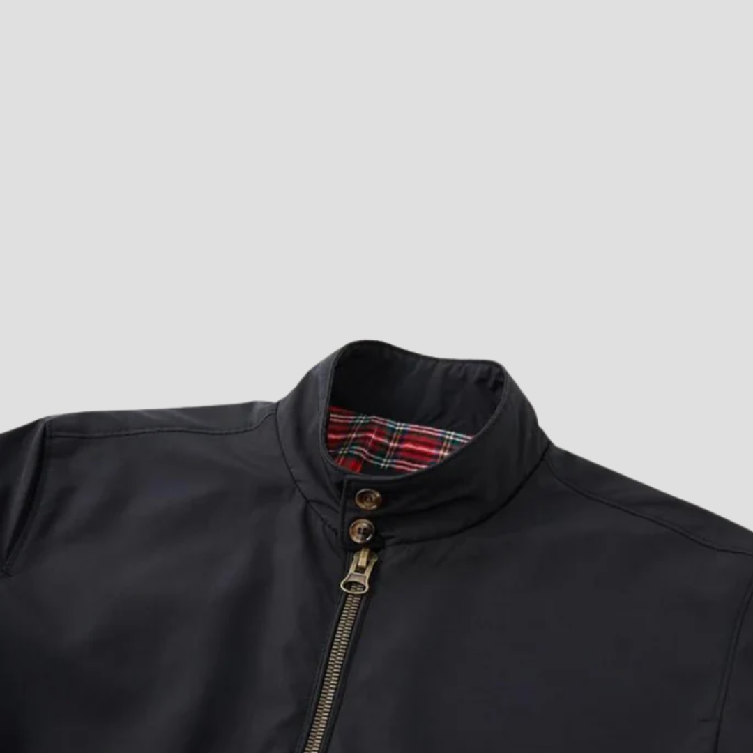NOUVEAU RICHE Heritage-Jacke Leichtes Gewebe Atmungsaktiv Gerader Schnitt