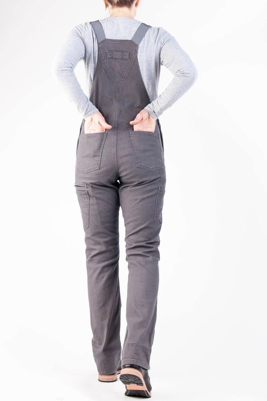 NOUVEAU RICHE Arbeitslatzhose Aus Stretch Canvas Für Damen Mit Verstellbaren Trägern Und Strapazierfähigem Material Für Komfort Bei Harte Arbeit