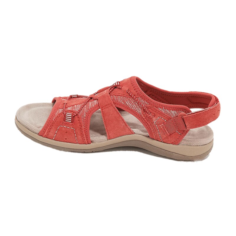 NOUVEAU RICHE Sandalen Mit Nano Schaumsohle Memory Komfort Rot