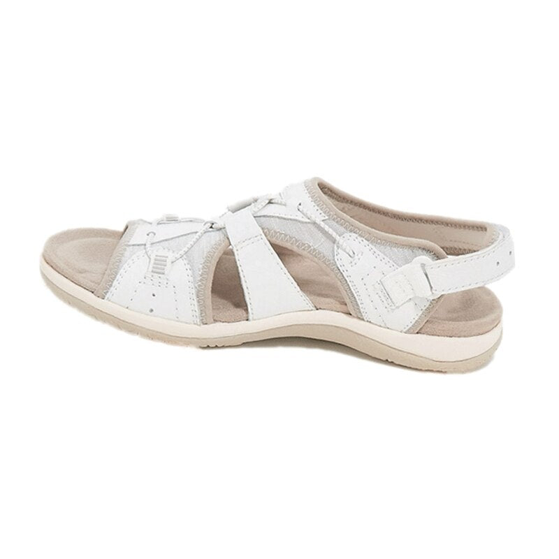 NOUVEAU RICHE Sandalen Mit Nano Schaumsohle Memory Komfort Weiß