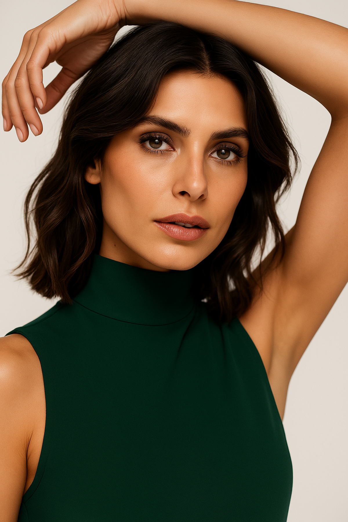 NOUVEAU RICHE Eleganter Ärmelloser Jumpsuit Mit Taillierter Passform