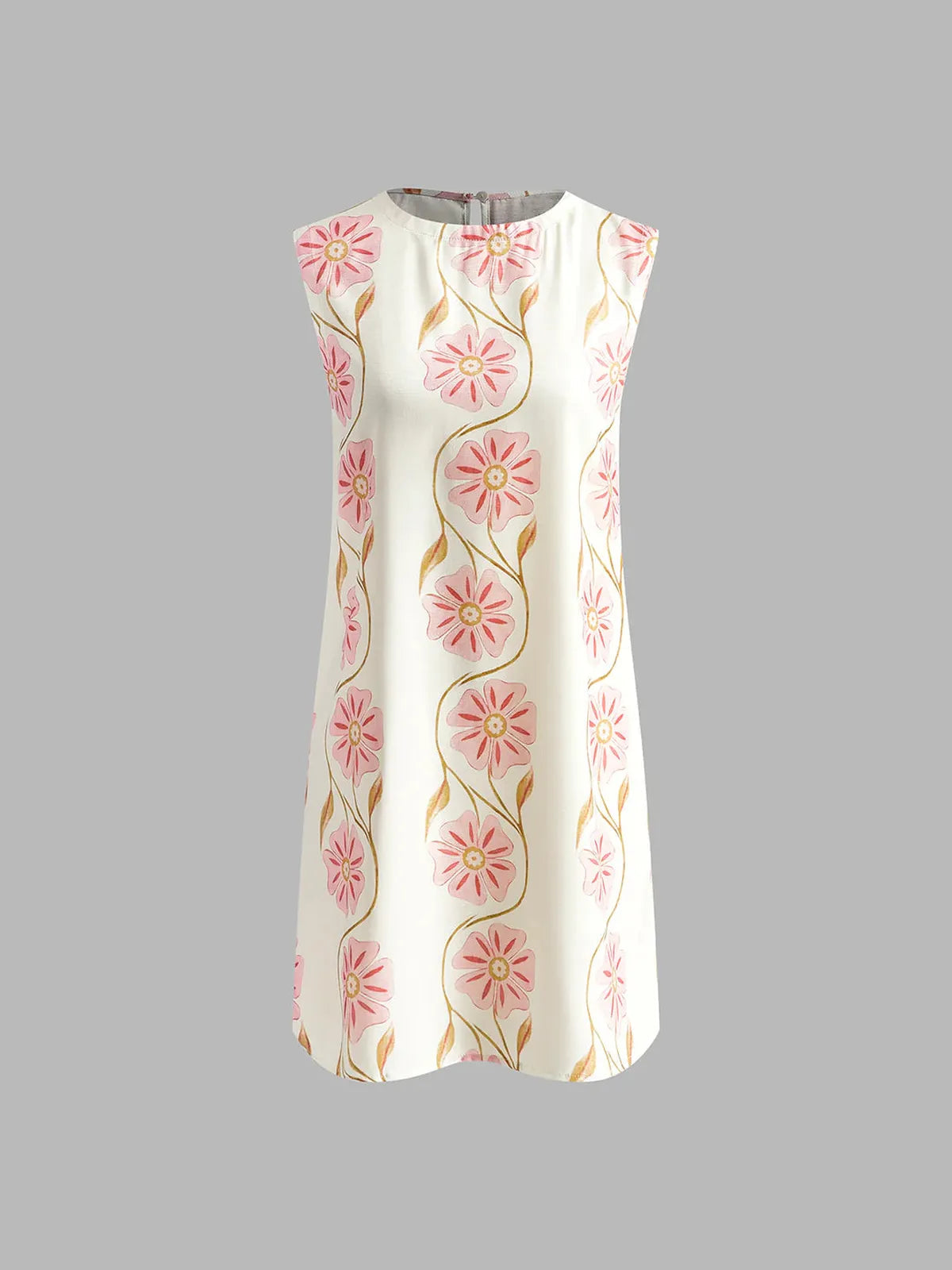 NOUVEAU RICHE Ärmelloses Minikleid Mit Blumenmuster Und Rundhalsausschnitt