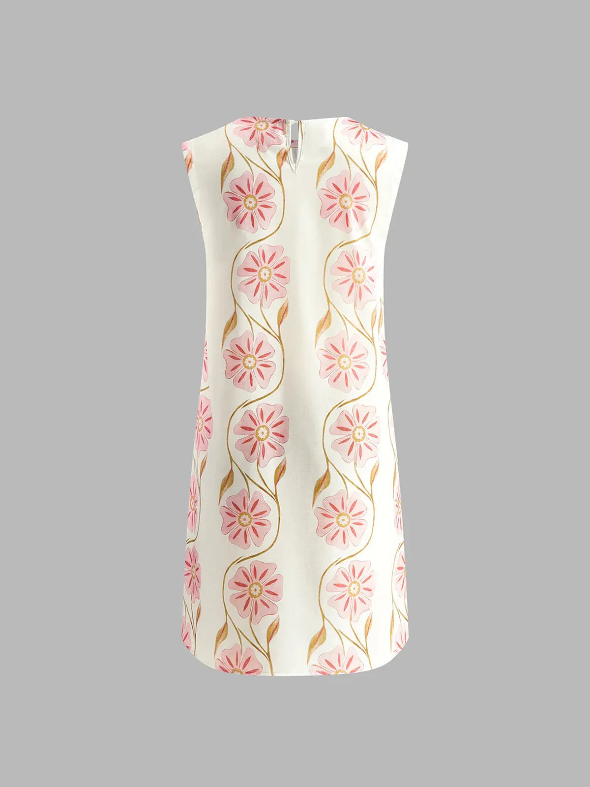 NOUVEAU RICHE Ärmelloses Minikleid Mit Blumenmuster Und Rundhalsausschnitt