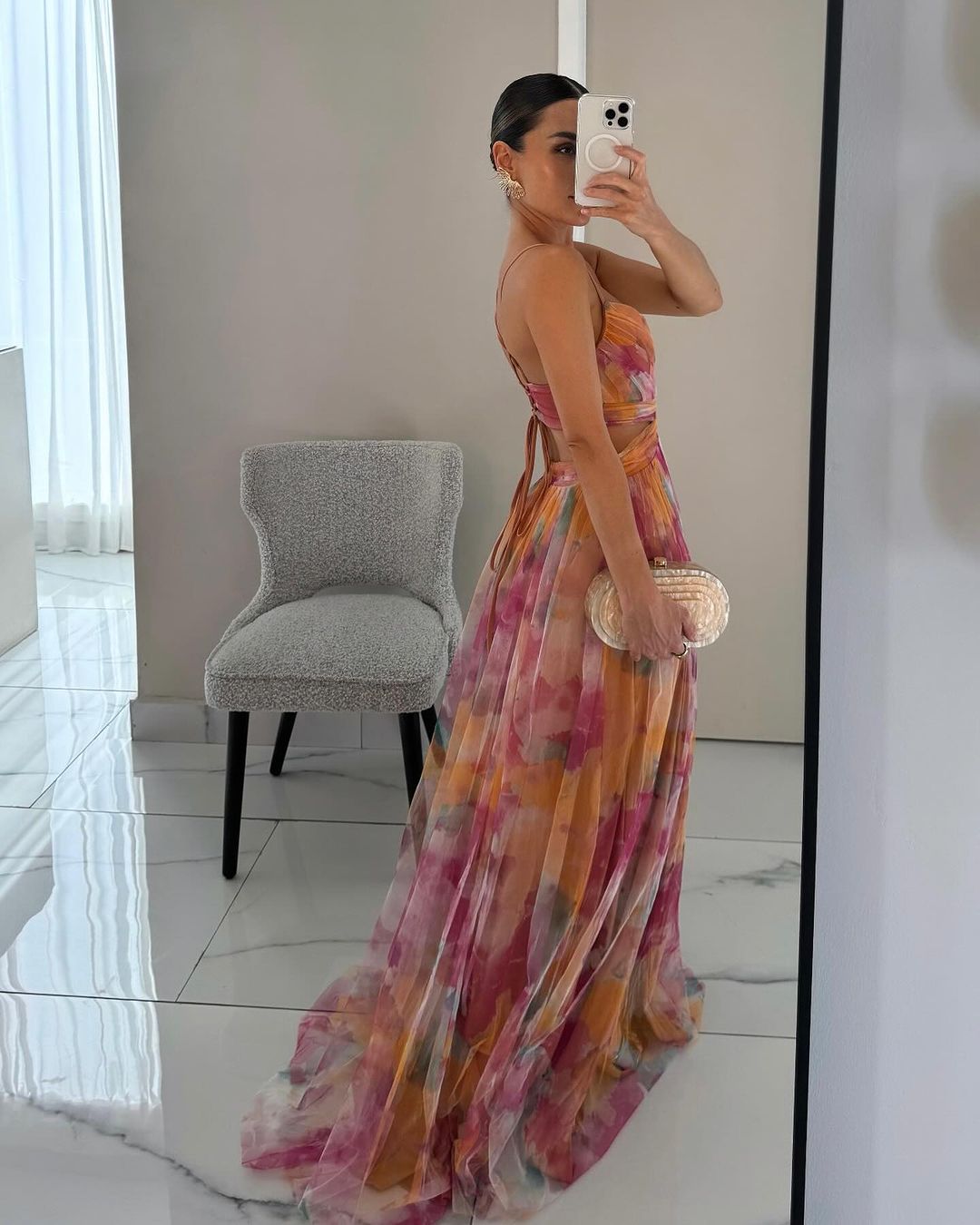 NOUVEAU RICHE Atemberaubendes Maxikleid Mit Silhouette Und Komfort