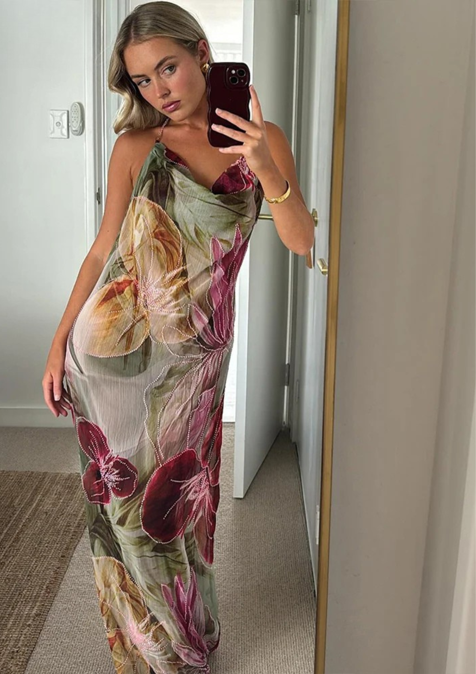 NOUVEAU RICHE Atemberaumendes Sommerkleid Mit Fließender Silhouette