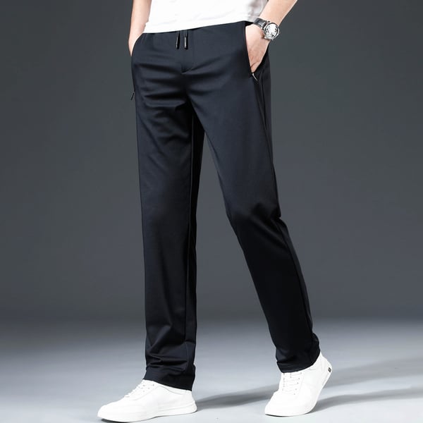 NOUVEAU RICHE Athleisure Hosen Für Herren Stretch Passform Stilvoll Bequem Und Modisch Ideal Für Freizeit Und Sport Marineblau