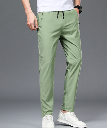 NOUVEAU RICHE Athleisure Hosen Für Herren Stretch Passform Stilvoll Bequem Und Modisch Ideal Für Freizeit Und Sport Grün