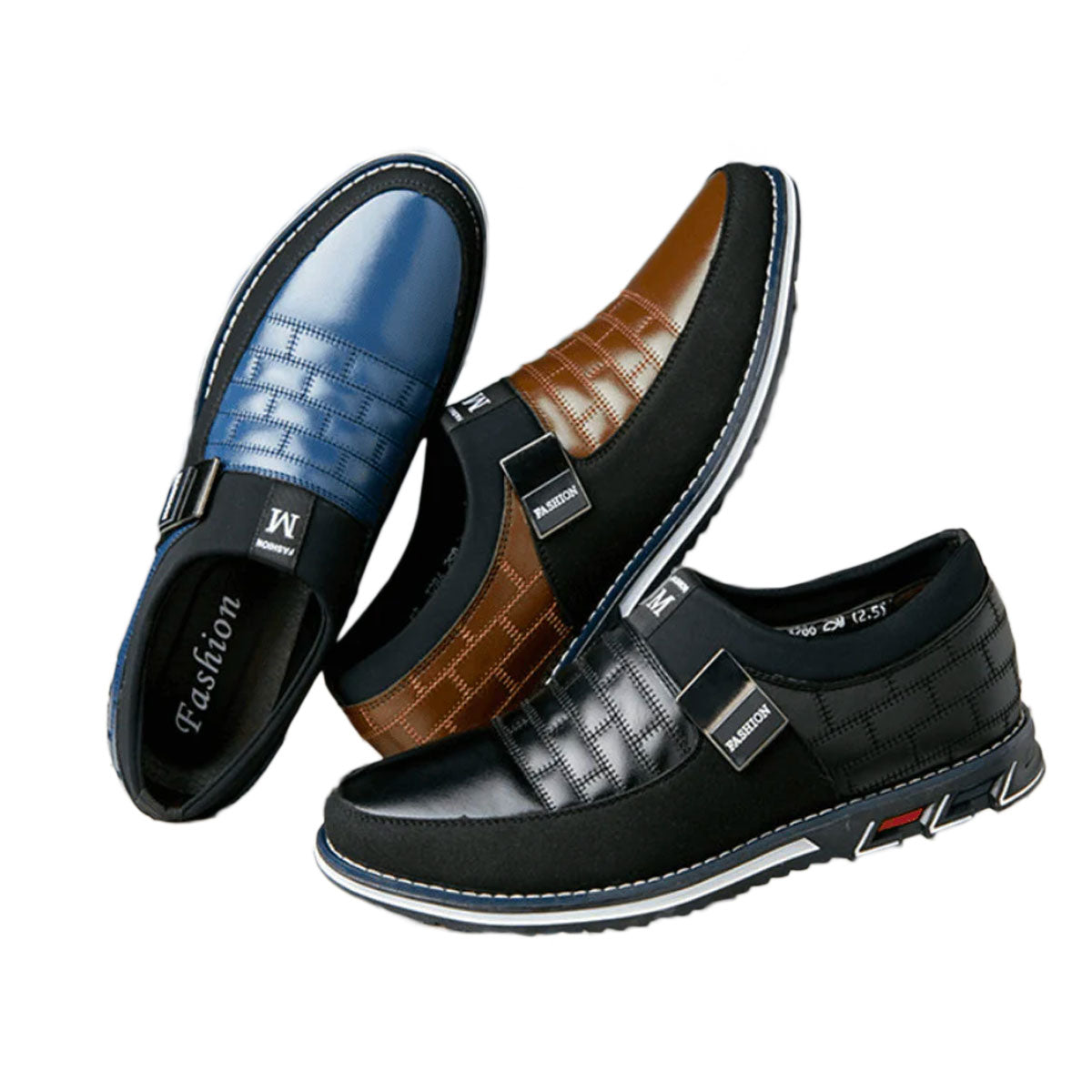 NOUVEAU RICHE Lederschuhe Herren Atmungsaktiv Bequem Vielfältig Komfort Schwarz 38