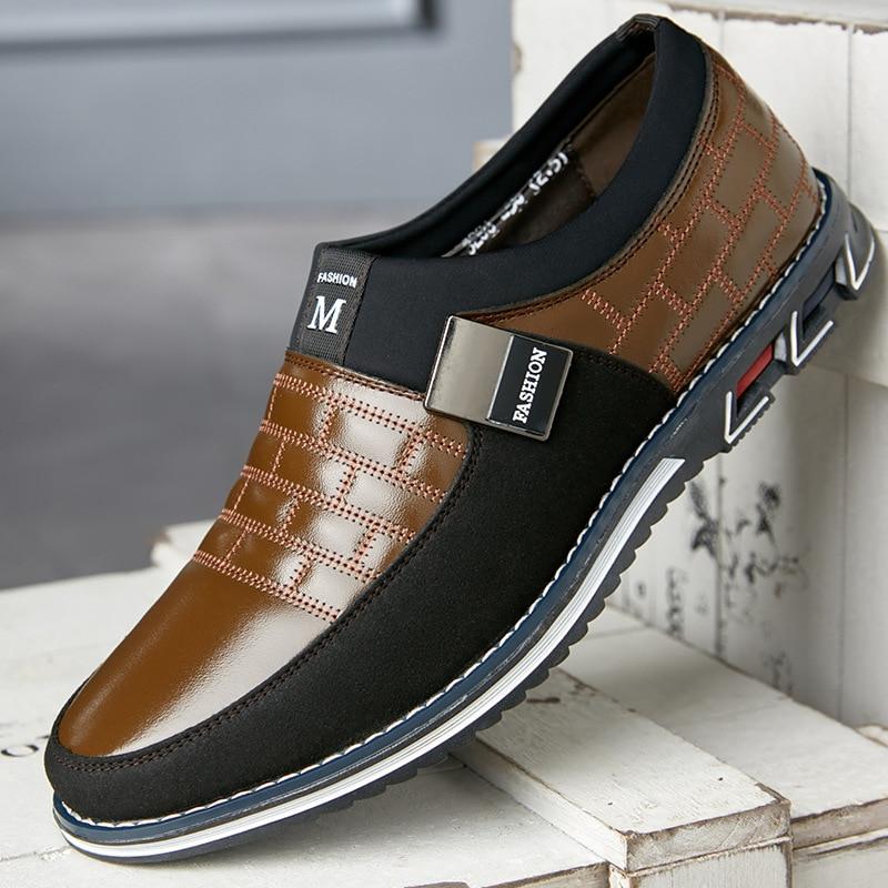 NOUVEAU RICHE Lederschuhe Herren Atmungsaktiv Bequem Vielfältig Komfort Braun