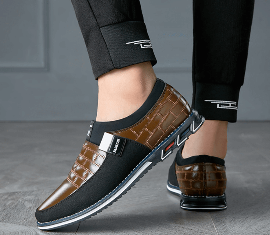 NOUVEAU RICHE Lederschuhe Herren Atmungsaktiv Bequem Vielfältig Komfort