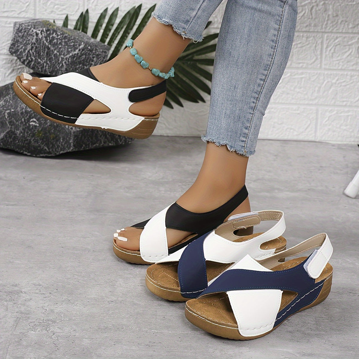 NOUVEAU RICHE Atmungsaktive Wandersandalen Damen Komfort