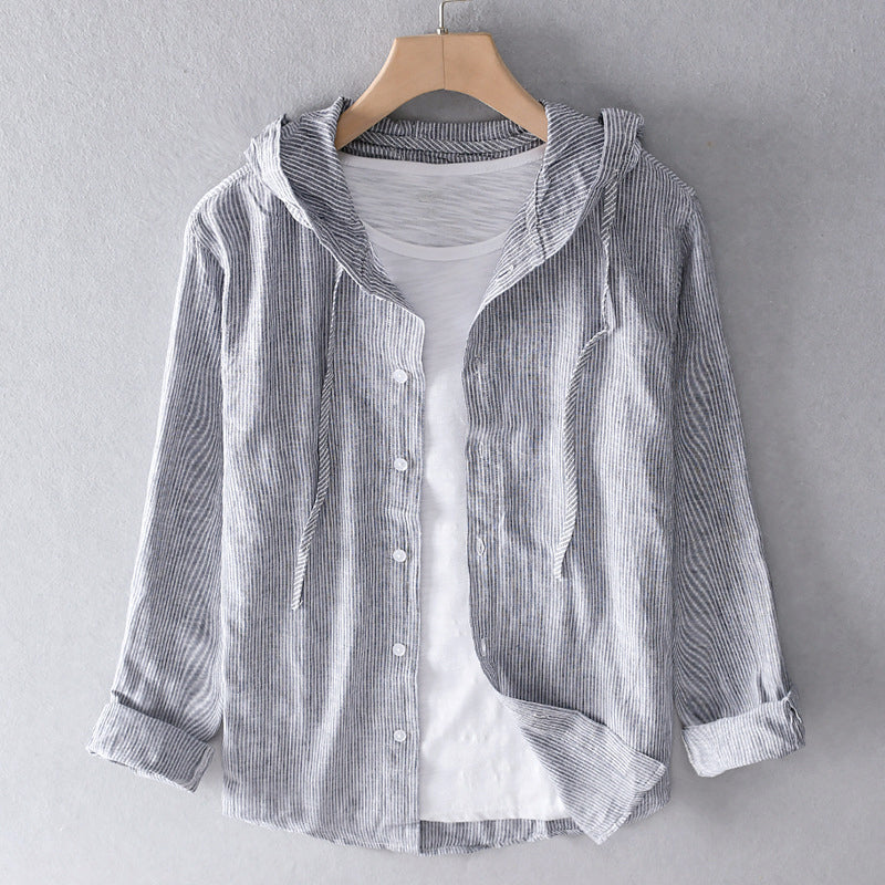 NOUVEAU RICHE Atmungsaktive Baumwollbluse Leichter Schnitt Für Sommer Grau
