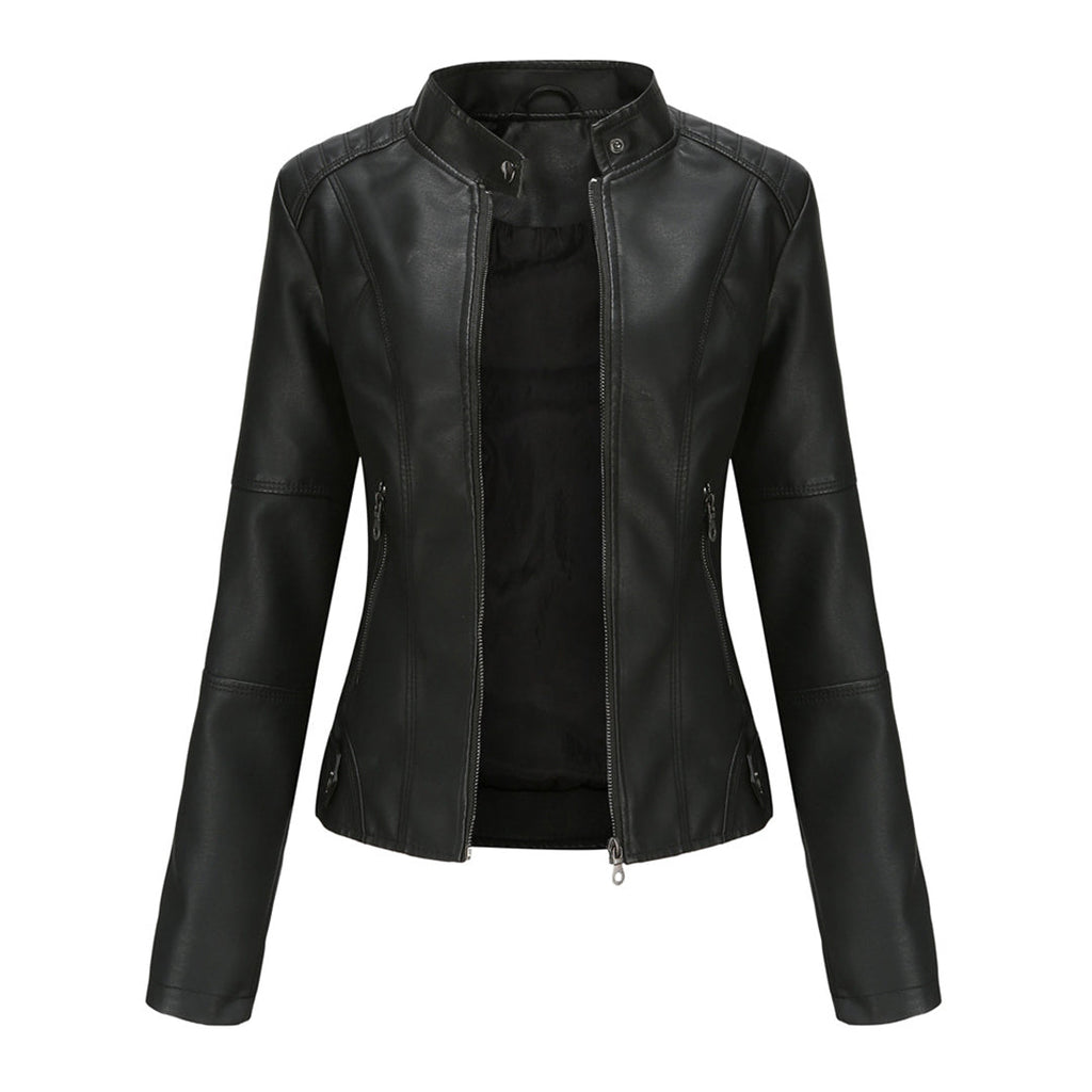 NOUVEAU RICHE Maßgeschneiderte Lederjacke Mit Strukturierter Form Und Stil Schwarz